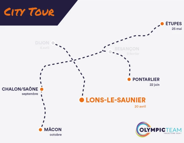 La 3ème étape du City Tour se poursuit à Lons-le-Saunier