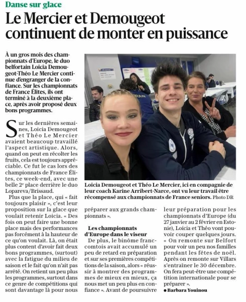 Théo et Loïcia vice champions de France